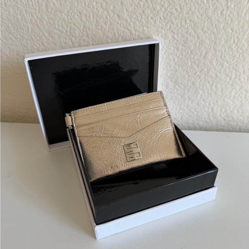 Givenchy 4G Card Holder – Dusty Gold | New